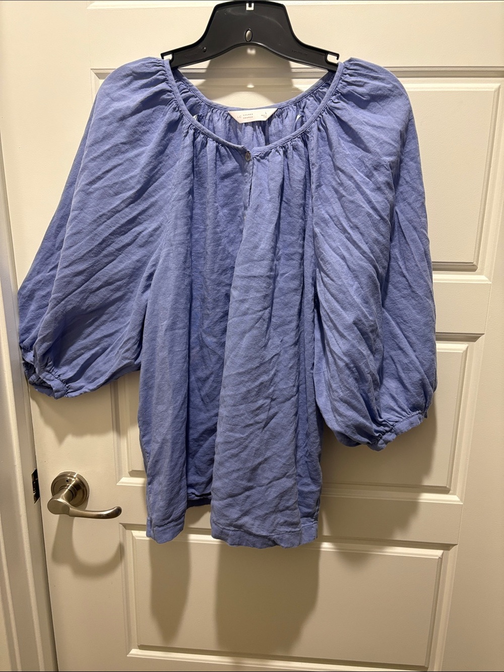 Blue Peasant Blouse Ren Fair